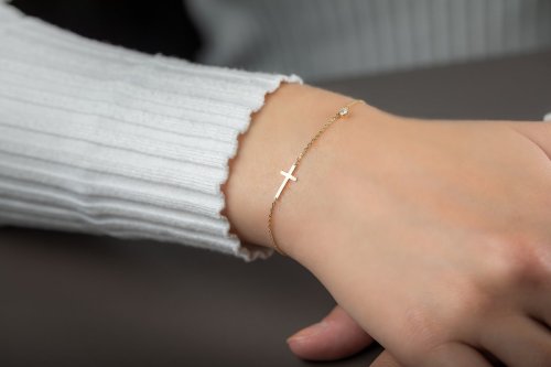 Originální náramek či náhrdelník Lima ve žlutém zlatě