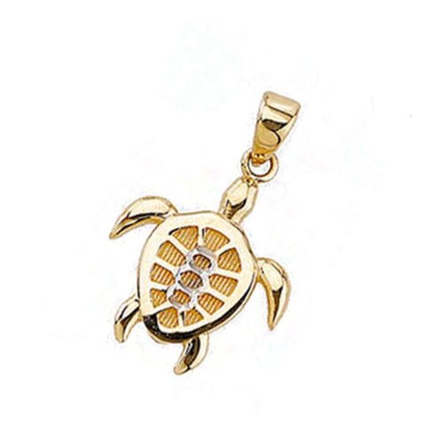 Přívěsek Turtle - žluté a bílé zlato